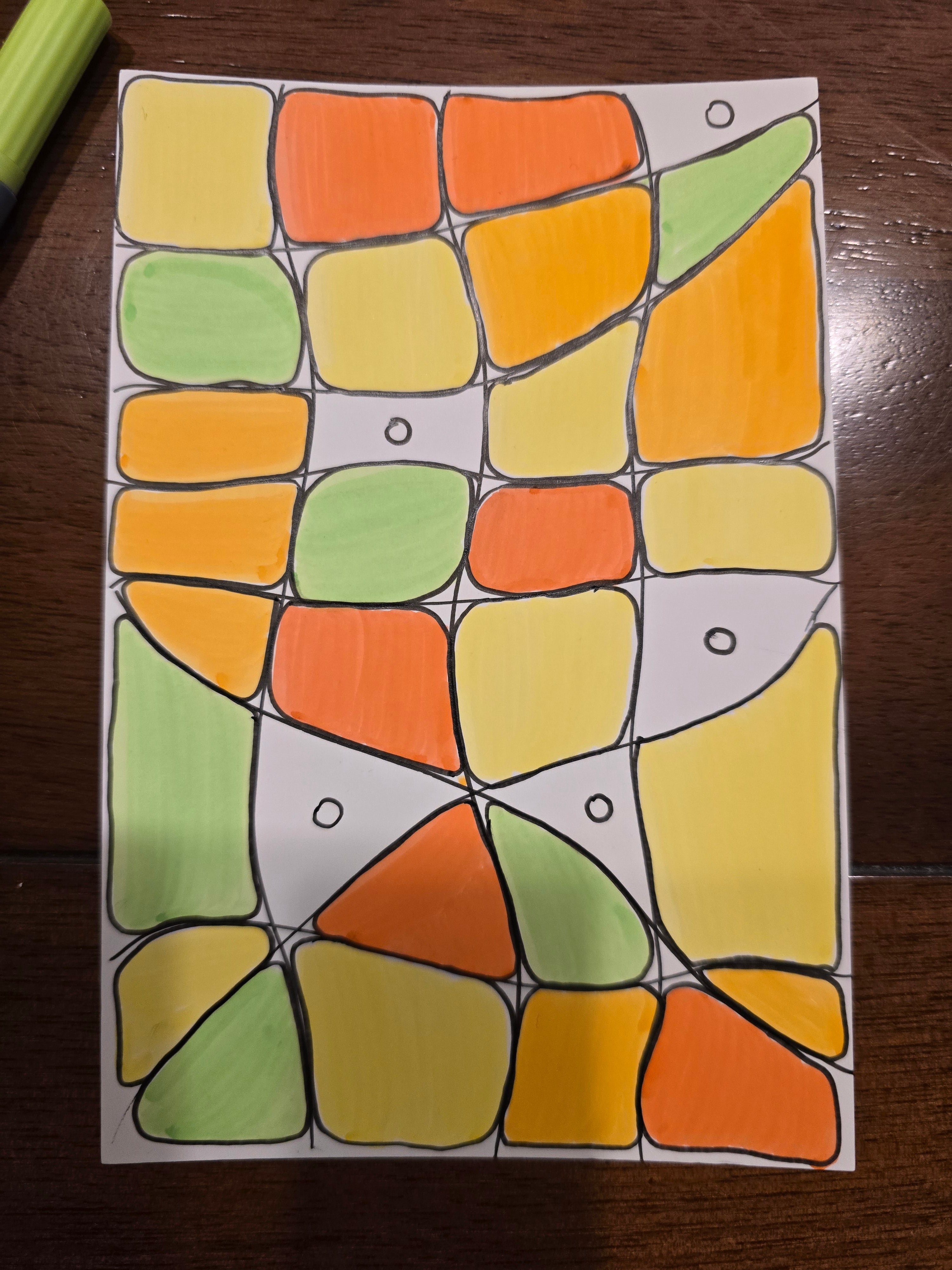 Small graphic Zen Garden 7. Joy.