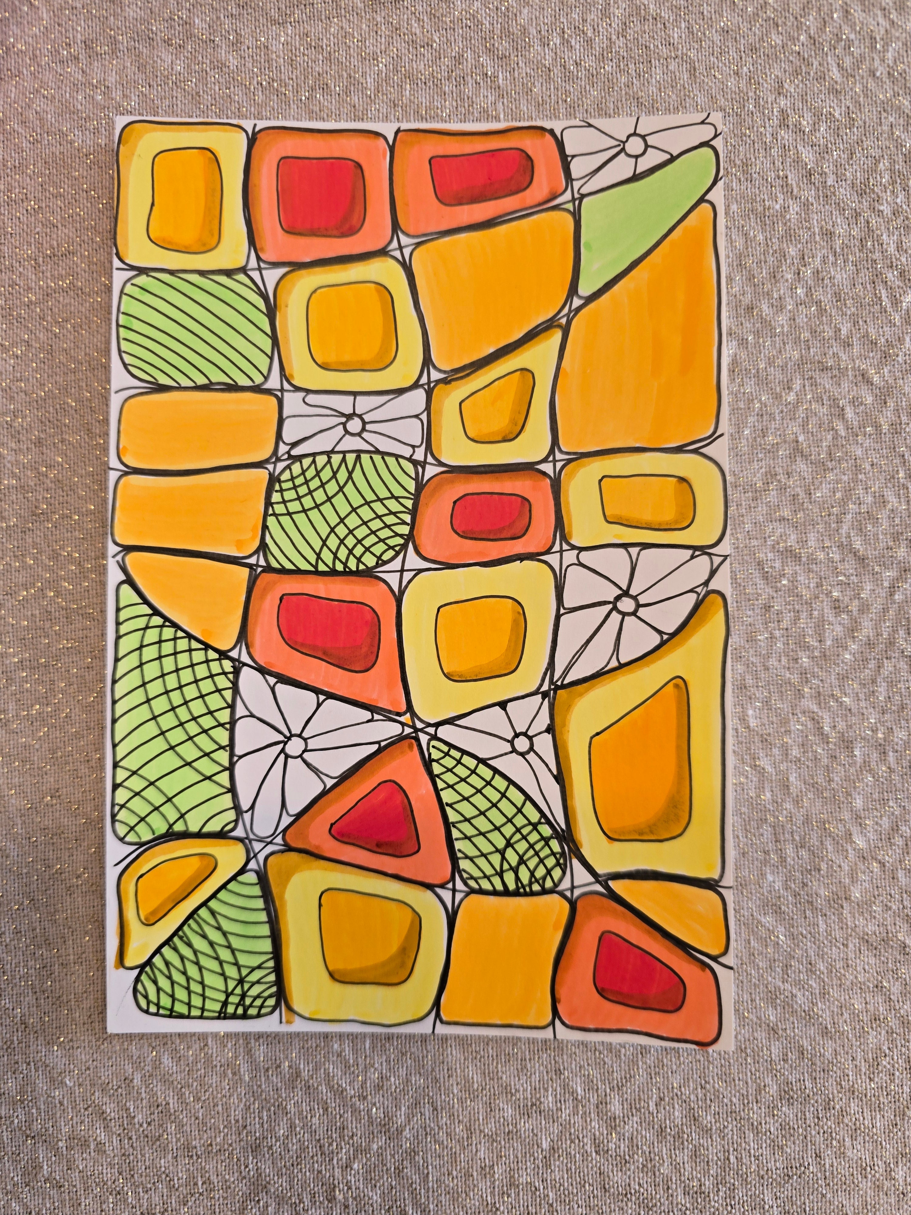 Small graphic Zen Garden 7. Joy.