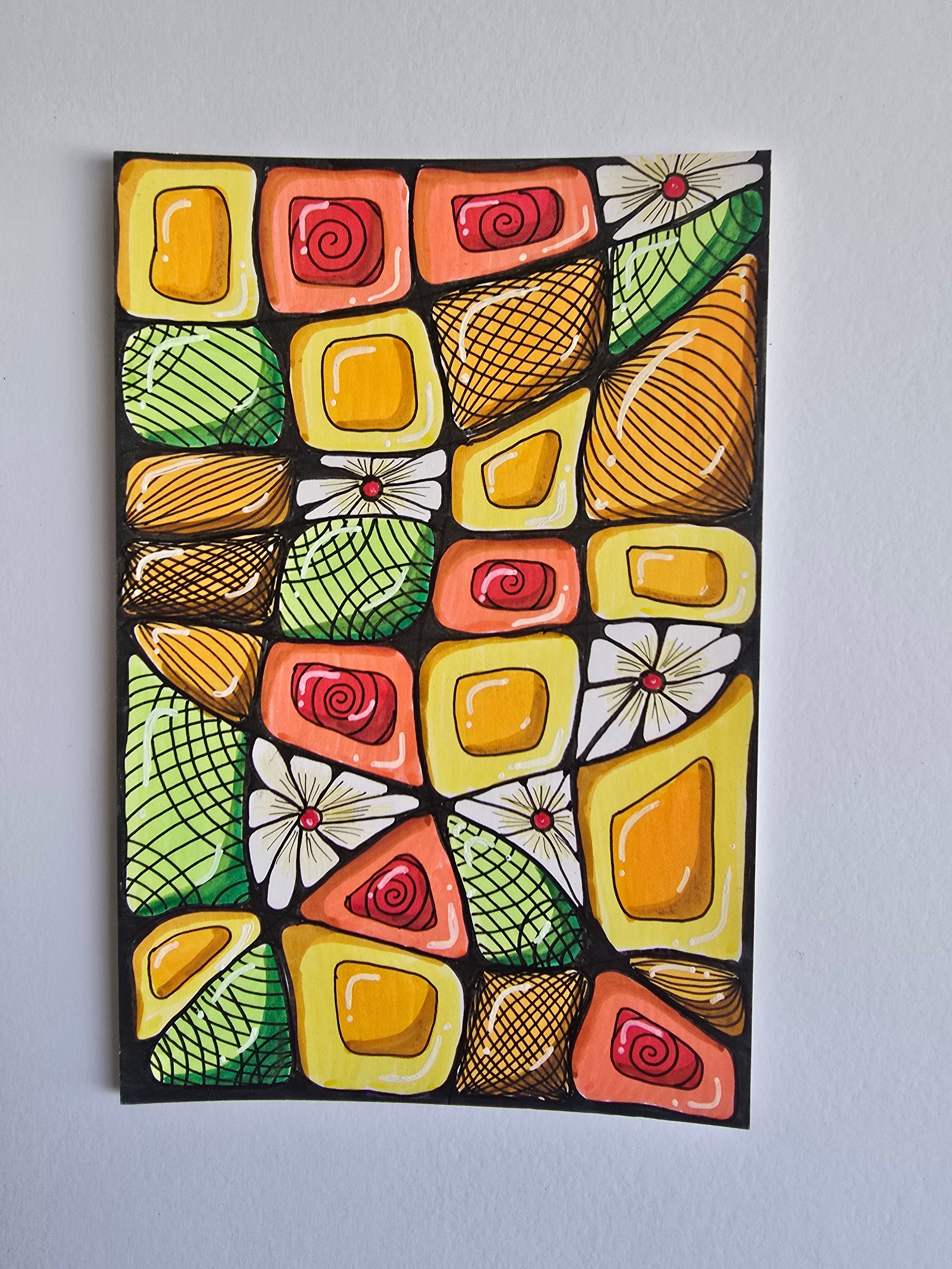 Small graphic Zen Garden 7. Joy.