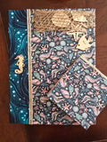 Cuaderno "Caballito de mar" de la serie Océano y mini libreta
