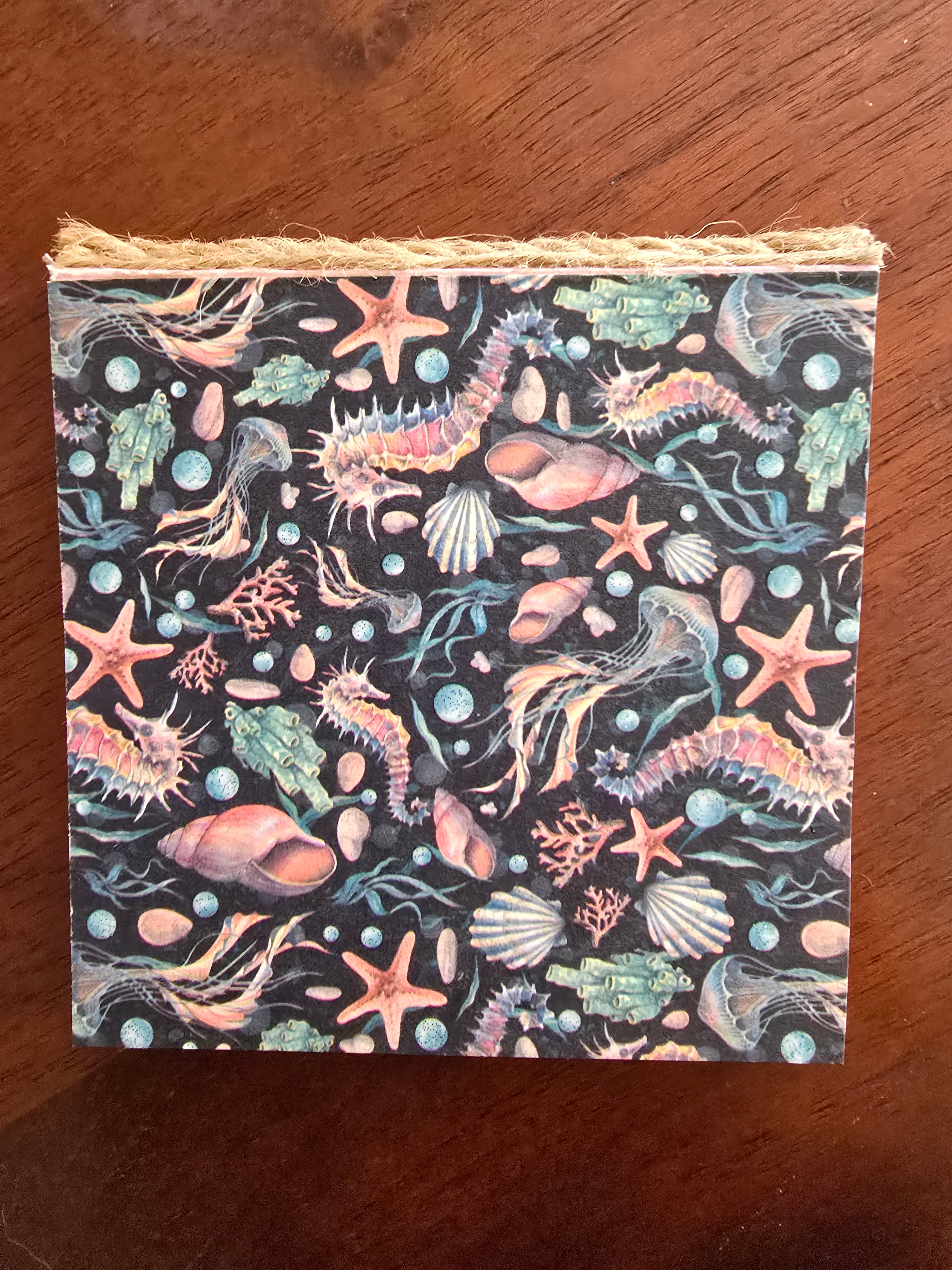 Cuaderno "Caballito de mar" de la serie Océano y mini libreta