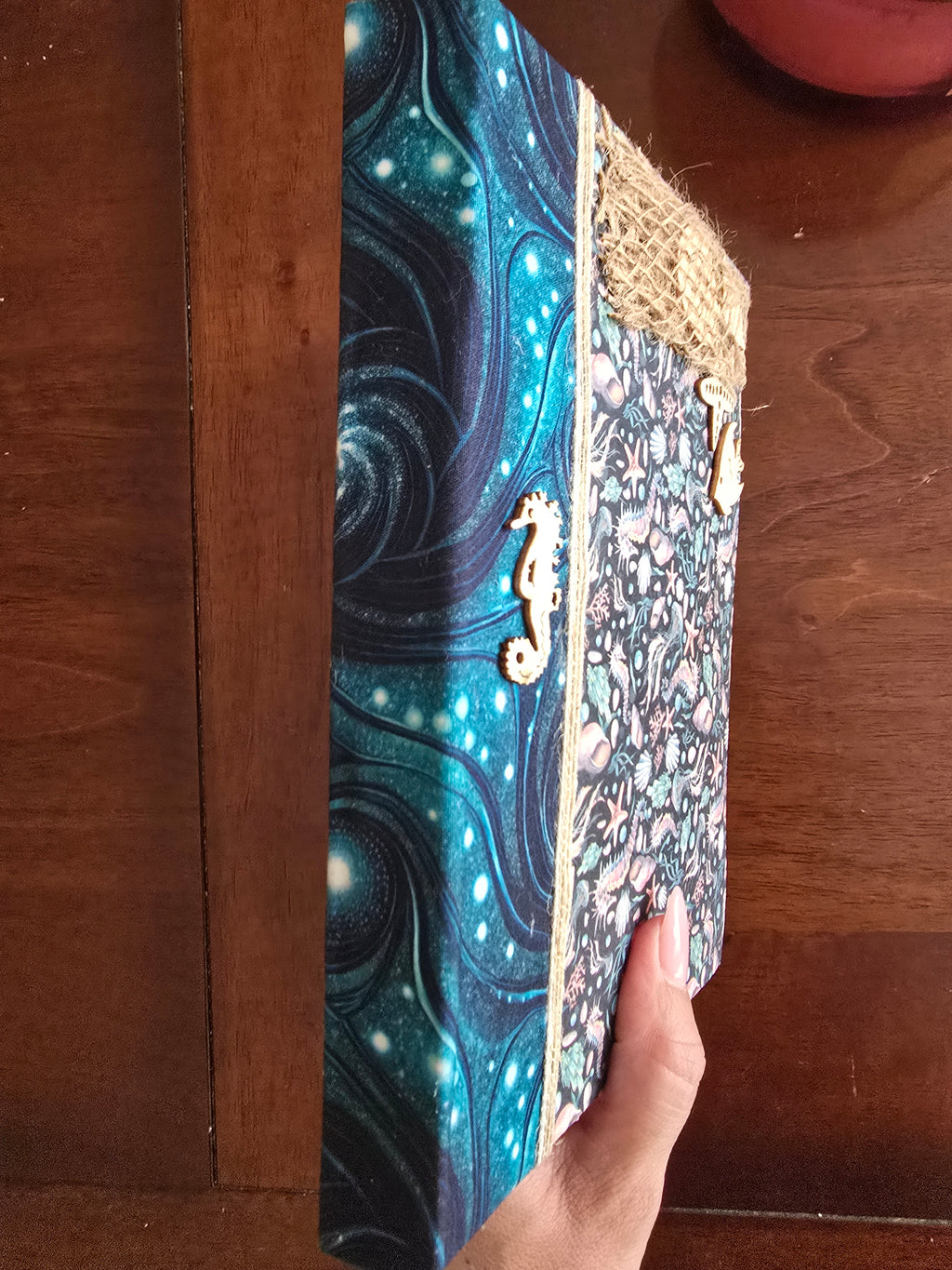 Cuaderno "Caballito de mar" de la serie Océano y mini libreta
