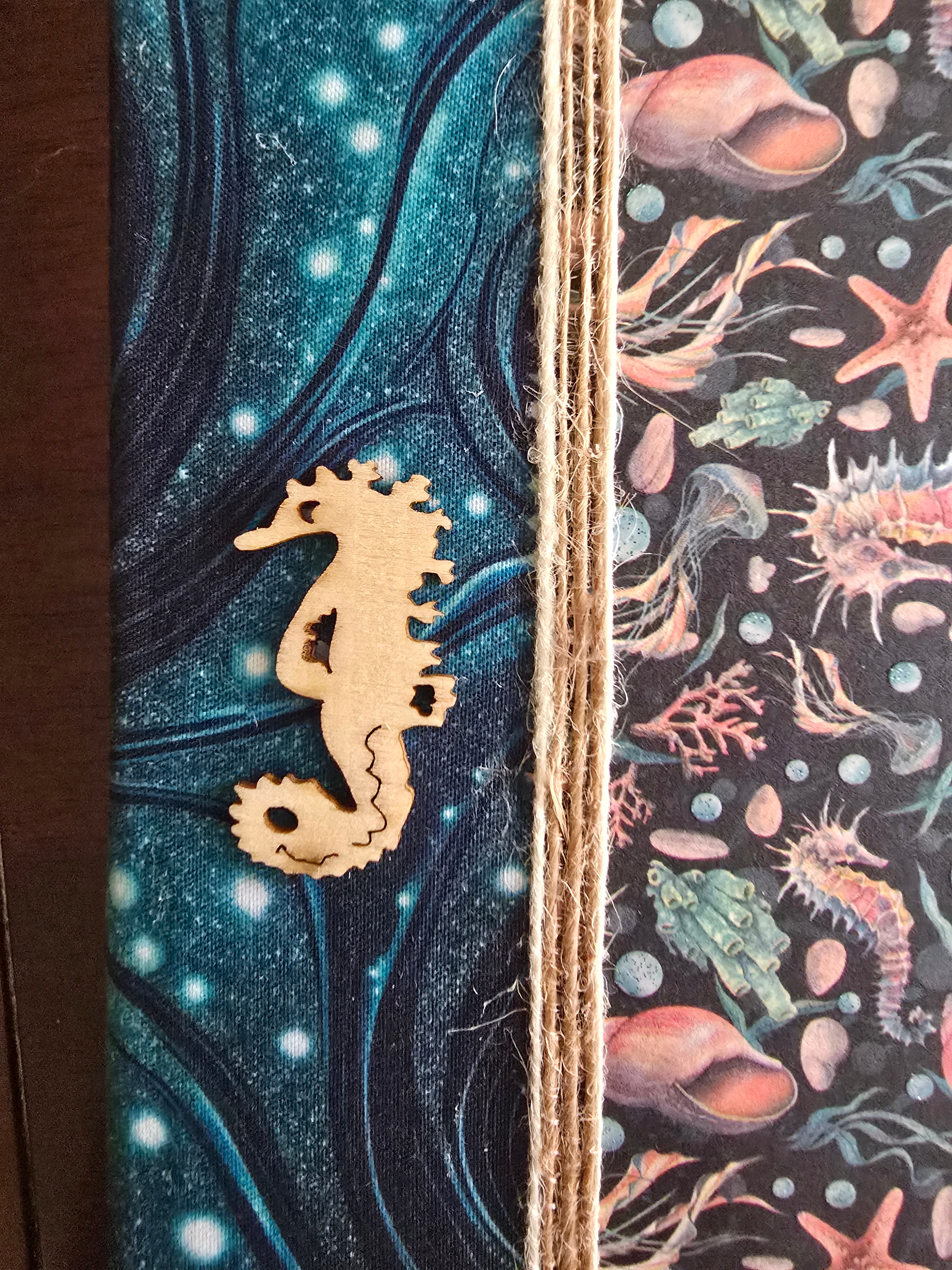 Cuaderno "Caballito de mar" de la serie Océano y mini libreta