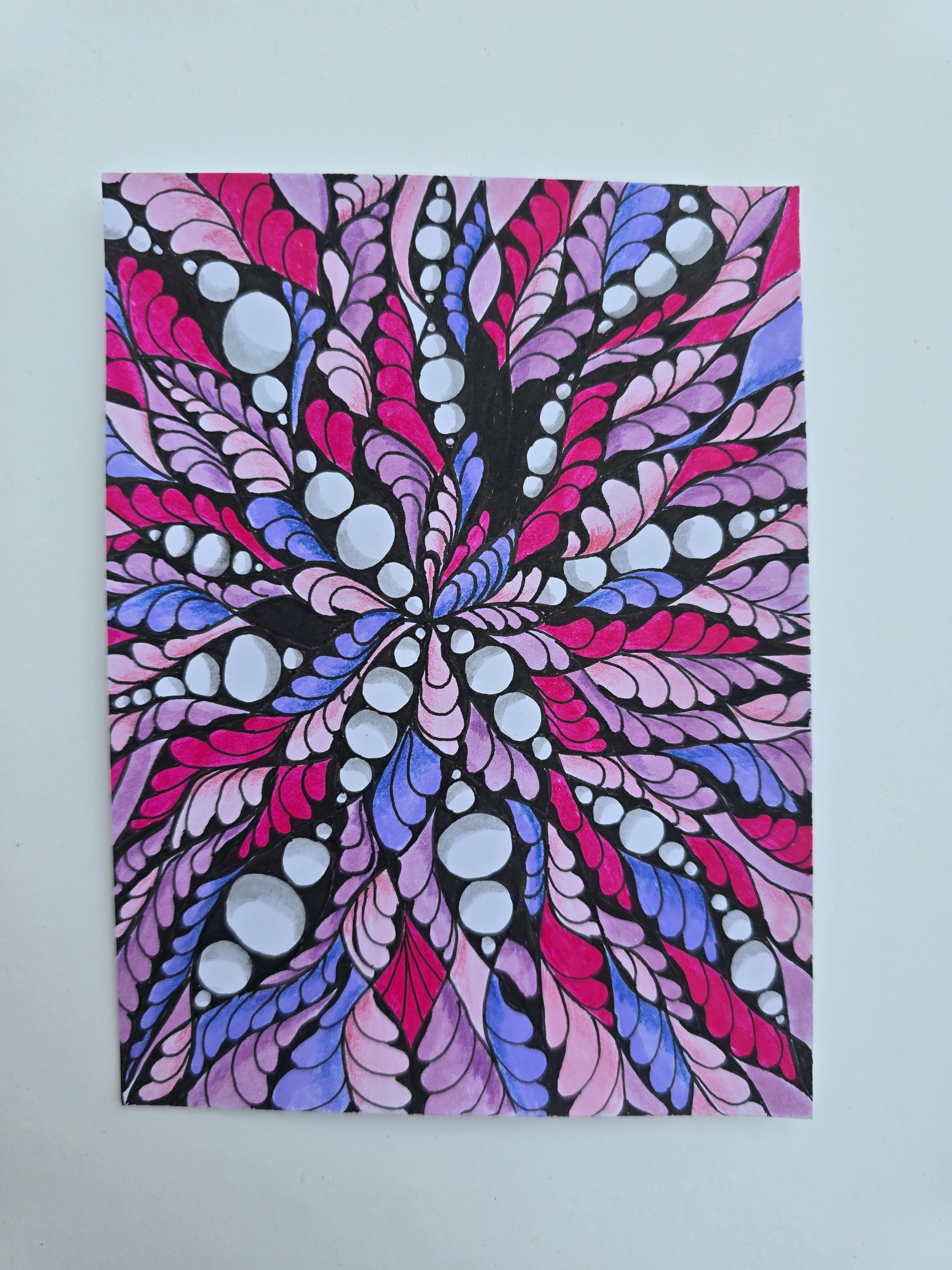 Small graphic Zen Flower. Creativity.