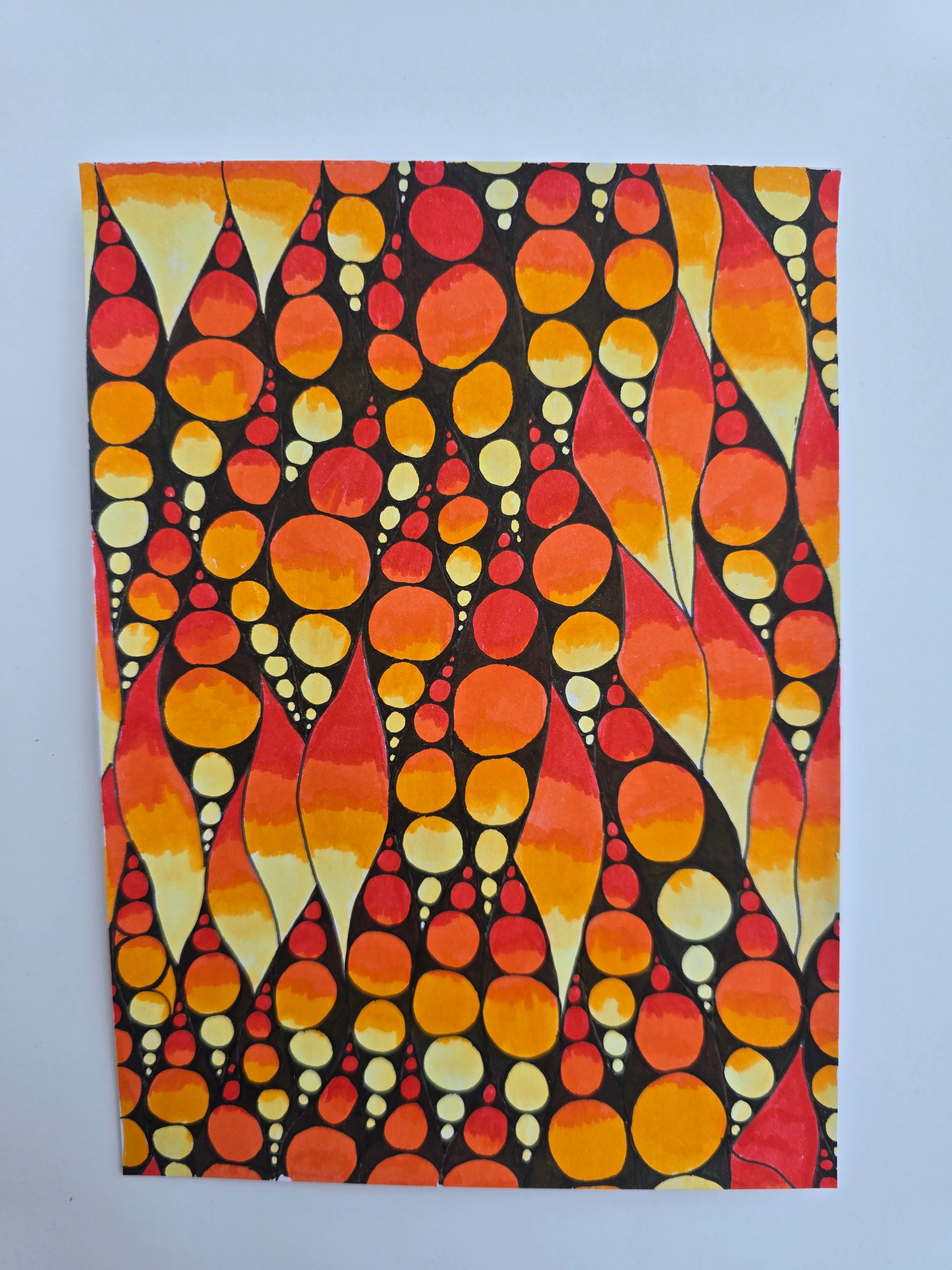 Large Graphic Flames. Fire.