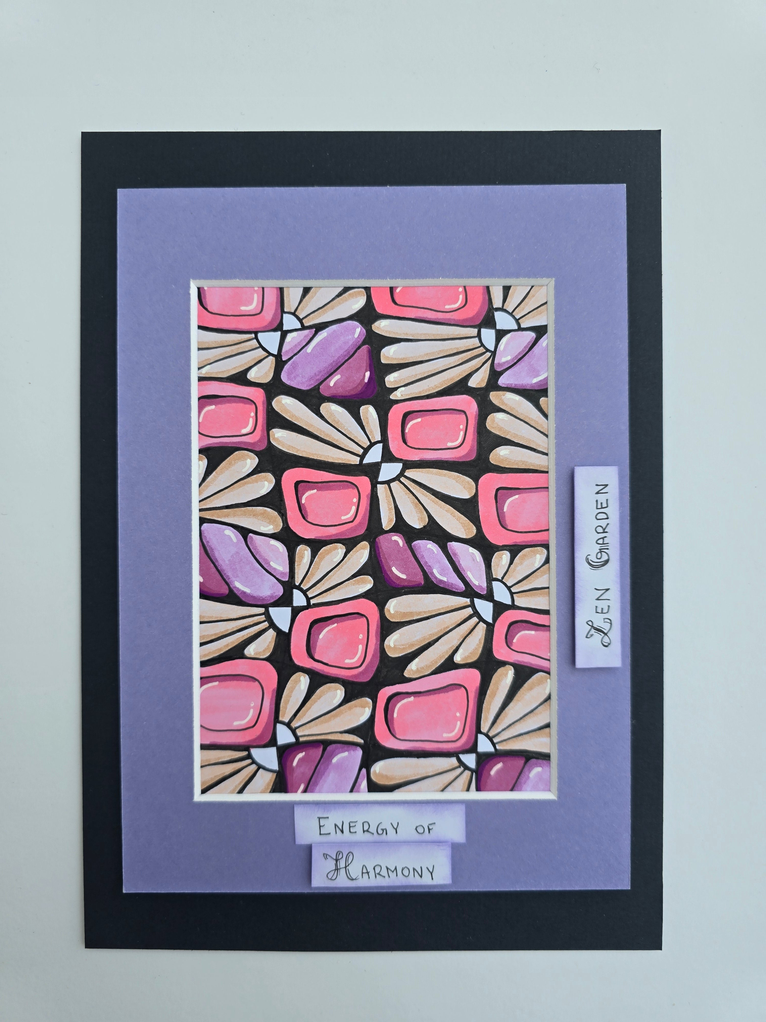 Small graphic Zen Garden. Harmony, Balance.