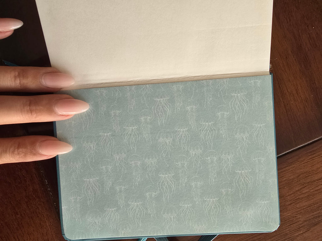 "Natural Forms" small hand-decorated notebook from the Ocean series